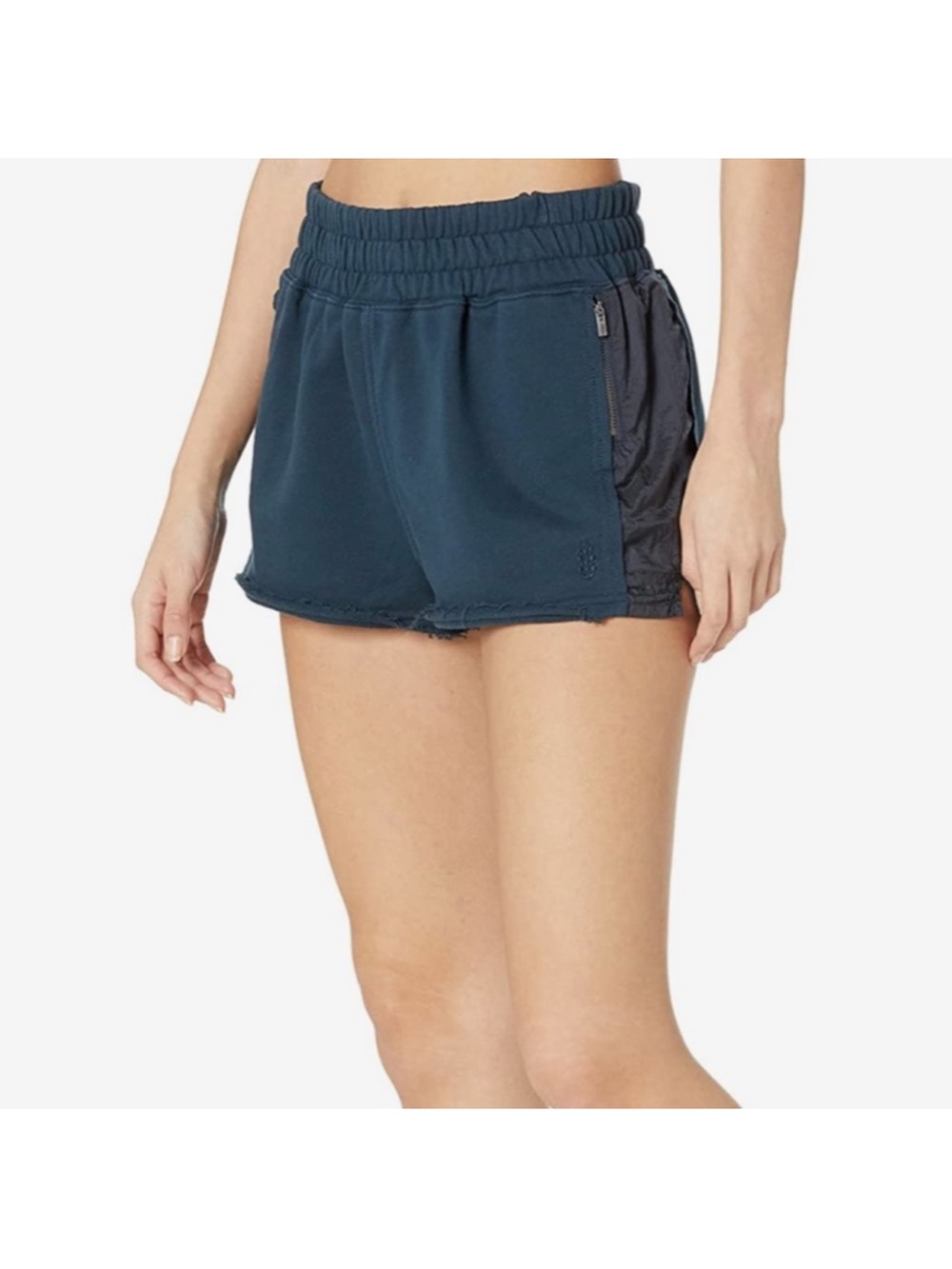 FREE PEOPLE MOVEMENT Half Way There Shorts! Women’s M! Navy on navy! Like new!